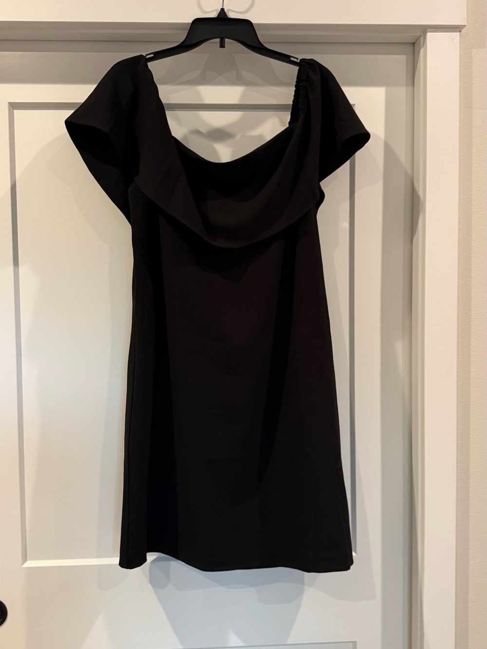 Black Off-Shoulder Cocktail Dress